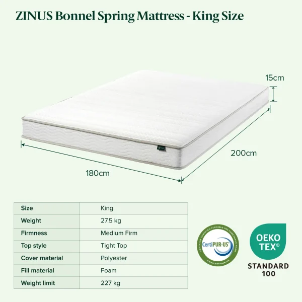 ZINUS Bonnel Spring Mattress