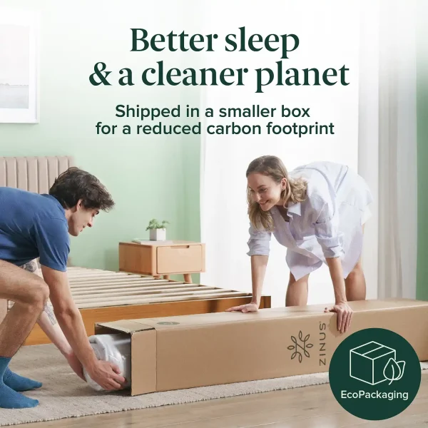 ZINUS Green Tea Foam Mattress Twin Size - 99.1cm W x 190.5cm L x 30.5cm H