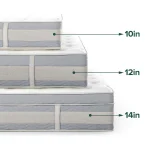 ZINUS Hybrid Spring Mattress - 152.4cm W x 203.2cm L x 30.5cm H