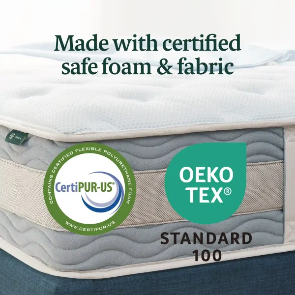 ZINUS Hybrid Spring Mattress - 152.4cm W x 203.2cm L x 30.5cm H