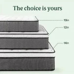 ZINUS Pocket Spring Mattress - 99.1cm W x 190.5cm L x 30.5cm H