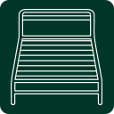 King Size: W 180 cm x L 200 cm