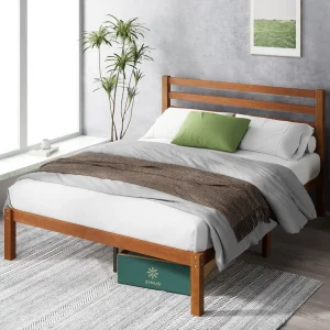 ZINUS Leah Bamboo Platform Bed Frame with Headboard - Queen Size