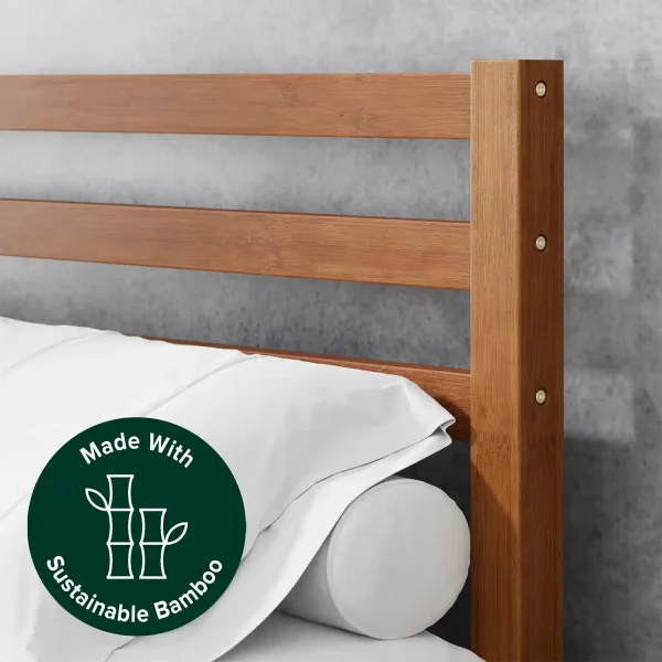 ZINUS Leah Bamboo Platform Bed Frame with Headboard