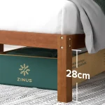 ZINUS Leah Bamboo Platform Bed Frame with Headboard