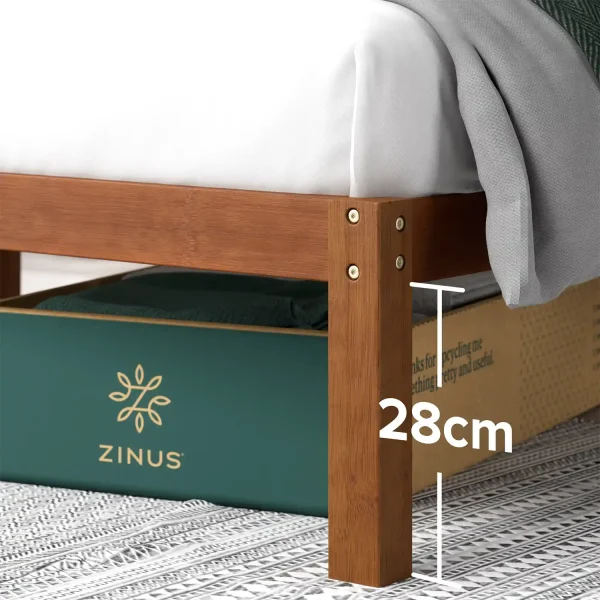 ZINUS Leah Bamboo Platform Bed Frame with Headboard