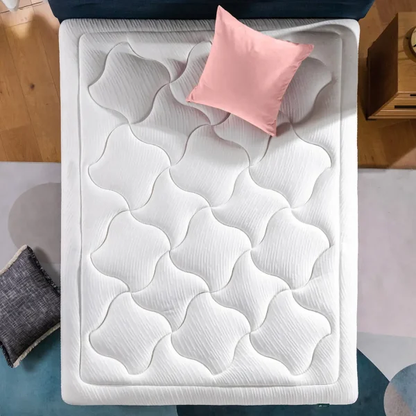 ZINUS 30cm Cloud Foam Mattress & Leah Bamboo Bed Frame