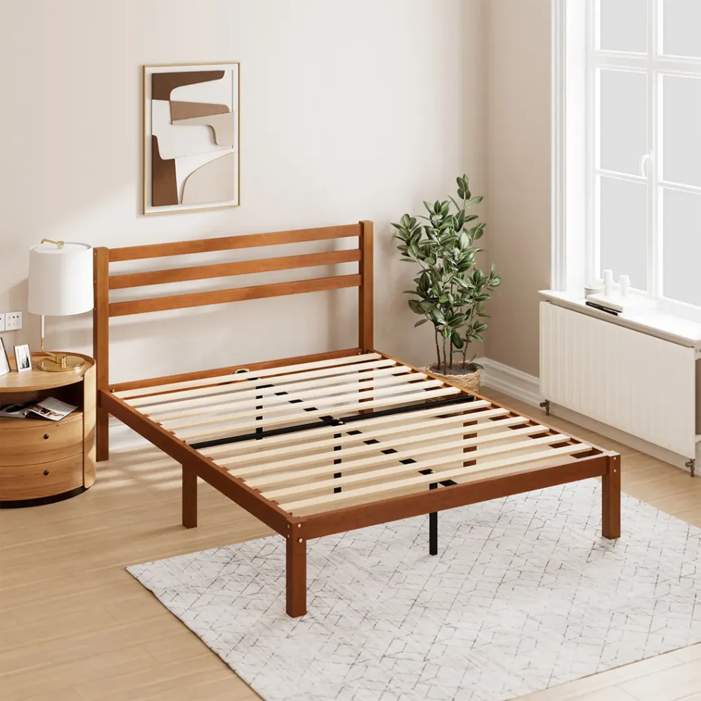 ZINUS 30cm Cloud Foam Mattress & Leah Bamboo Bed Frame