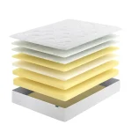 ZINUS 30cm Cloud Foam Mattress & Leah Bamboo Bed Frame