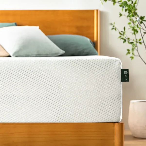 ZINUS 30cm Green Tea Foam Mattress & Leah Bamboo Bed Frame