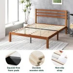 ZINUS 30cm Green Tea Foam Mattress & Leah Bamboo Bed Frame