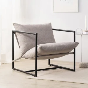 ZINUS Aidan Sling Accent Chair - Oatmeal