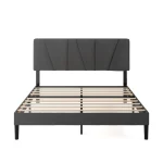ZINUS Maya Upholstered Bed Frame with Headboard