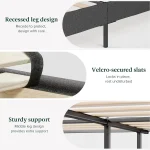 ZINUS Maya Upholstered Bed Frame with Headboard