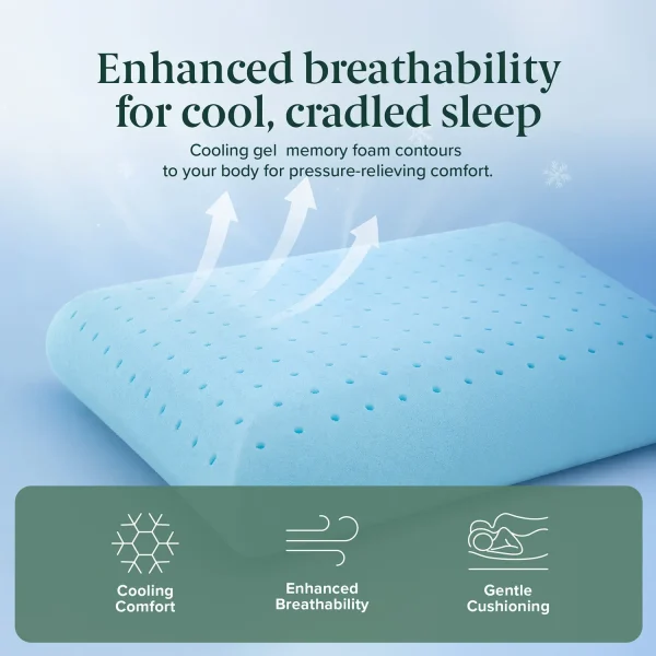 ZINUS Air Flow Gel Memory Foam Pillow
