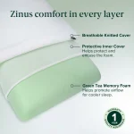ZINUS Green Tea Memory Foam Pillow